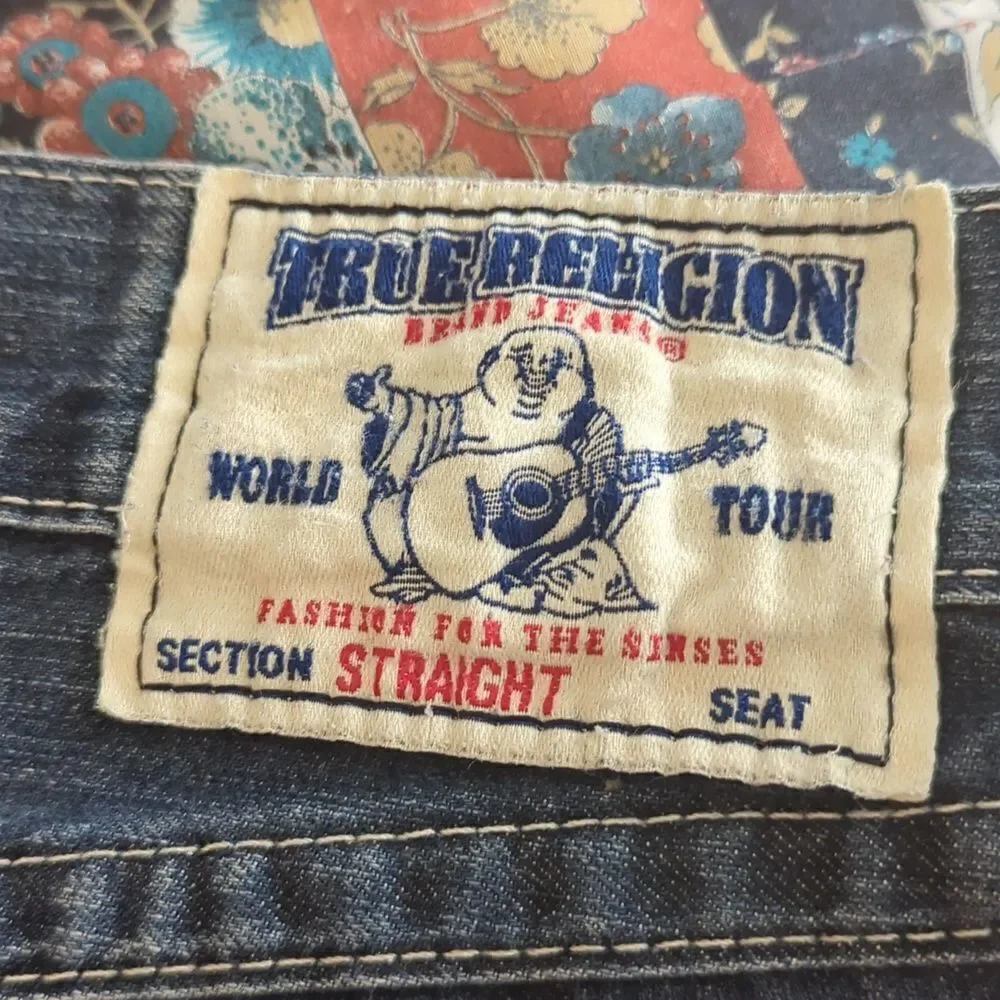 True Religion‎ vintage straight denim jeans size 32